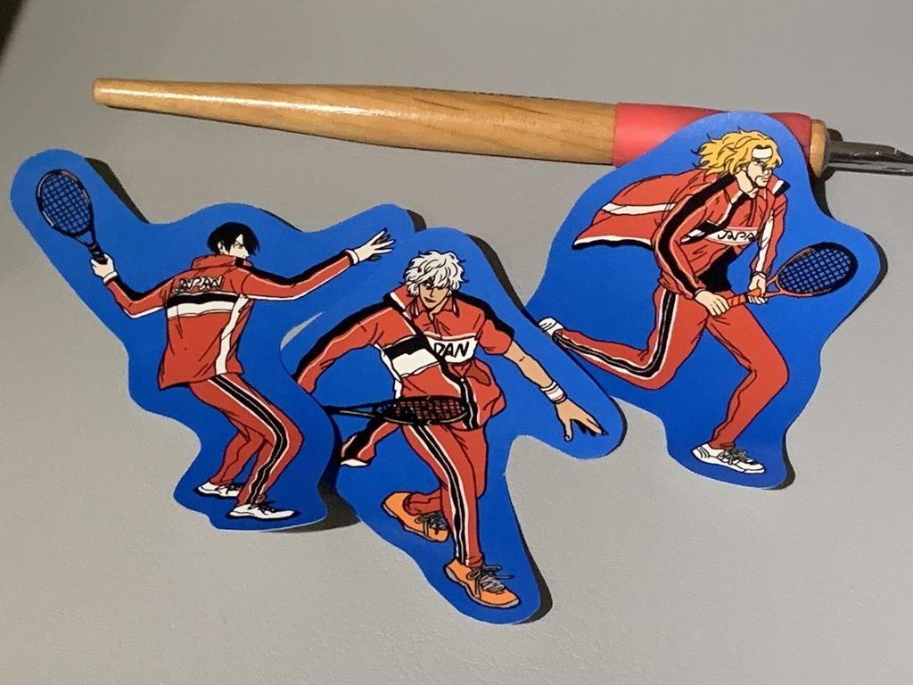 高校生シール(平等院、種ヶ島、徳川)