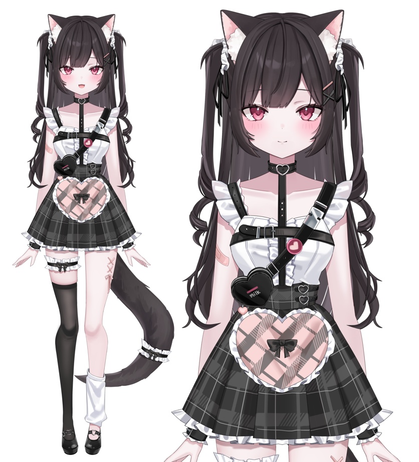 Cat Girl Rigged Vtuber Model