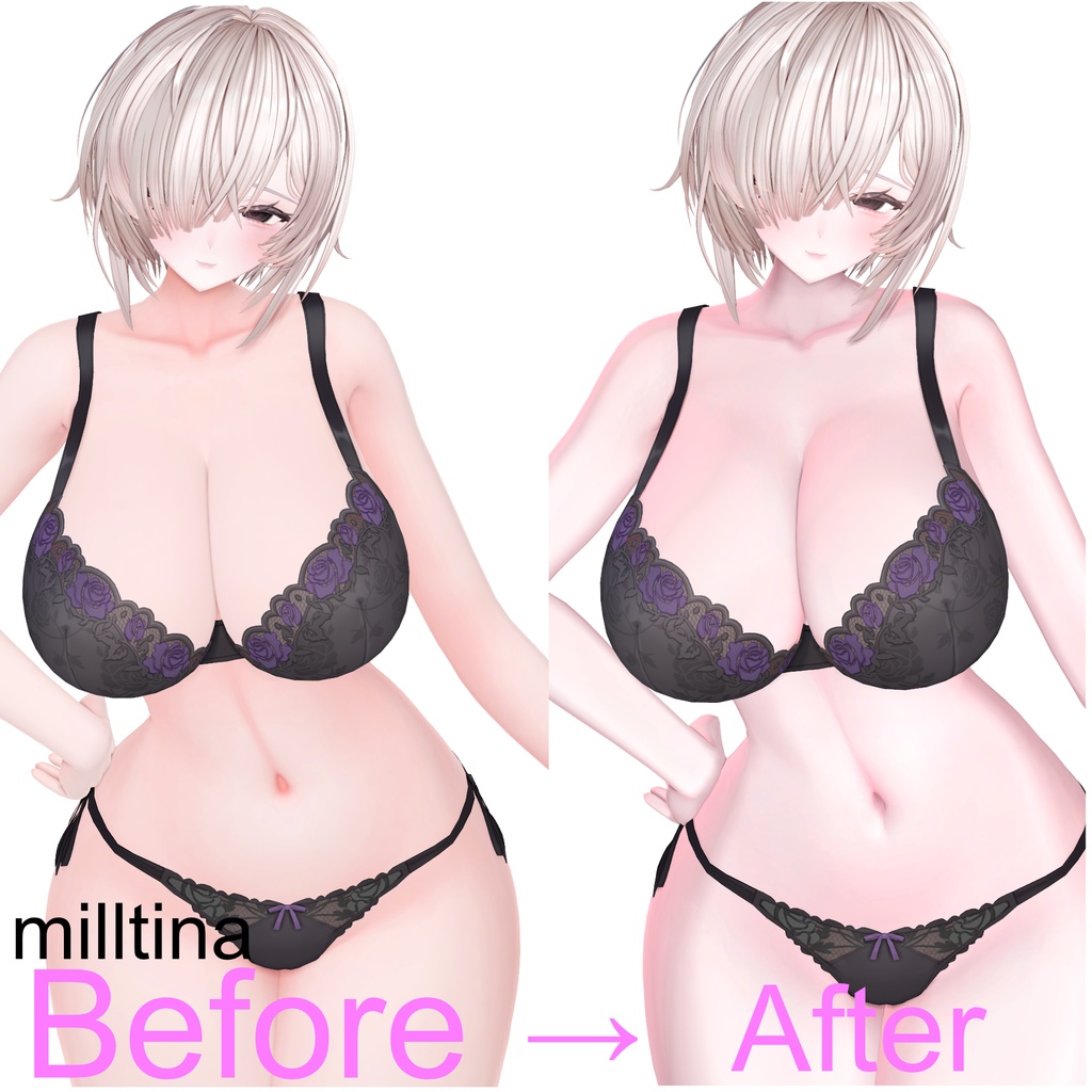 【汎用】触りたくなる優しい肌lightpink系liltoonプリセット