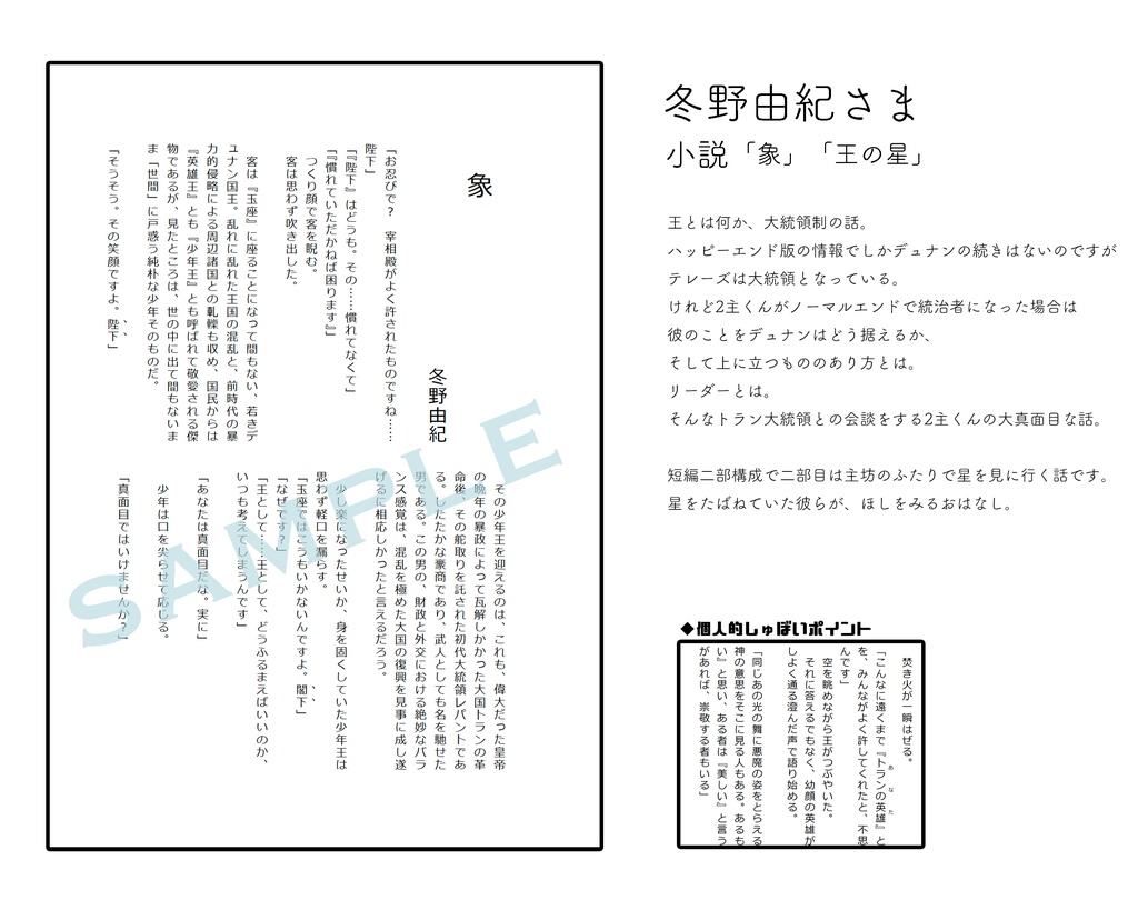 幻想水滸伝Ⅱ21周年記念主坊アンソロジー『beginning!』