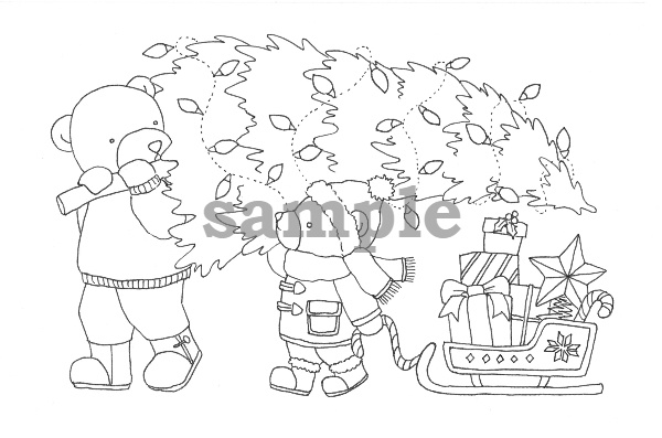 くまさんのクリスマストラック-Bear's Christmas truck-