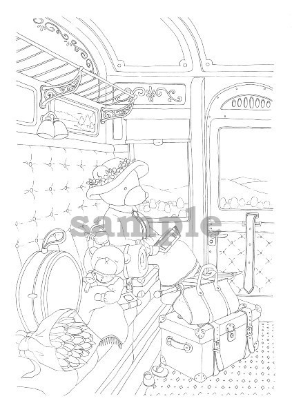 くまさんとコンパートメント-Bear and compartment-