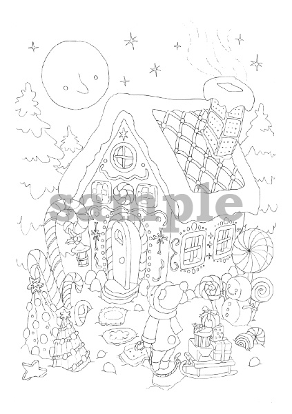 くまさんとヘクセンハウス-Bear and Gingerbread House-