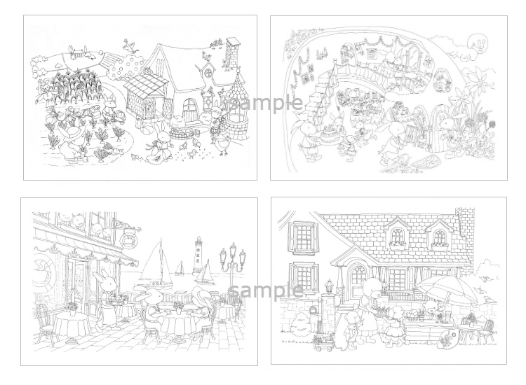 mizuho's coloring book (22sheets)