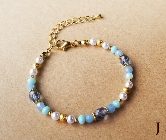 天然石×ビーズのブレスレット(バリエーション有)