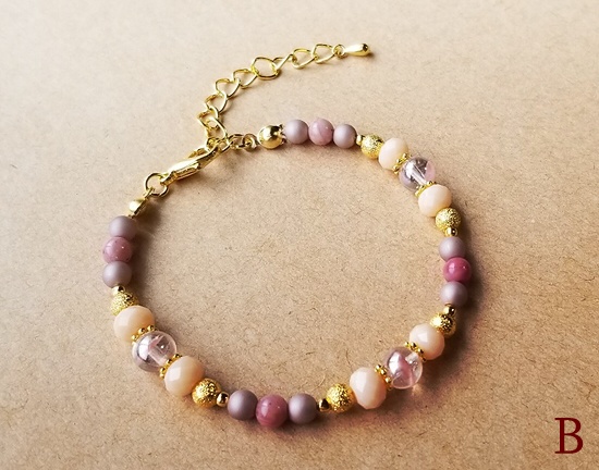 天然石×ビーズのブレスレット(バリエーション有)