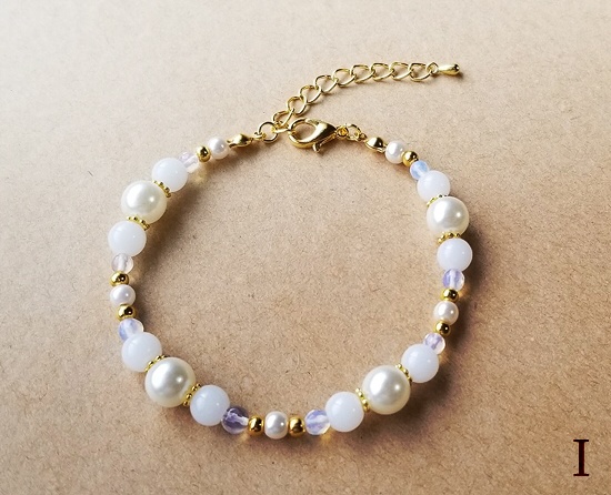 天然石×ビーズのブレスレット(バリエーション有)