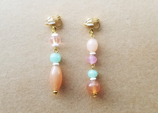 レトロカラフルイヤリング（D）