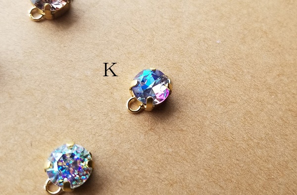 スワロフスキー・ガラスのシンプルブレスレット(バリエーション有)