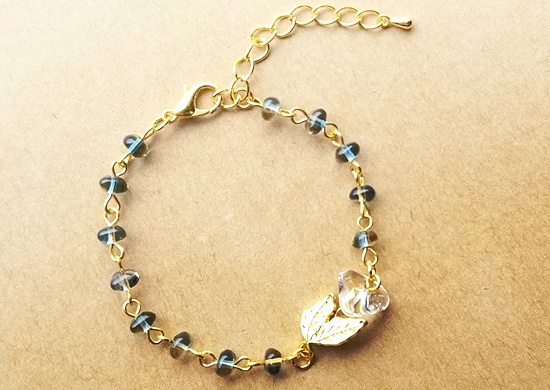 グラデーションガラスのブレスレット(渚)