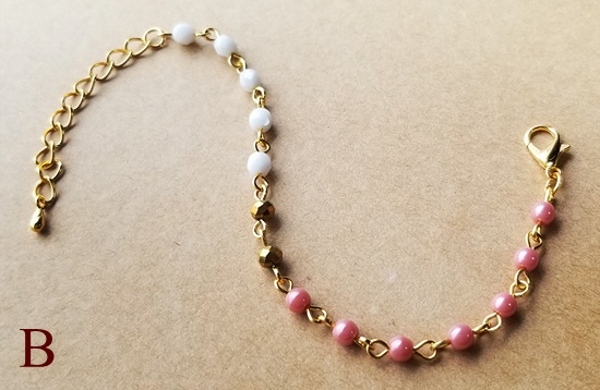 小粒チェコビーズのブレスレット(バリエーション有)