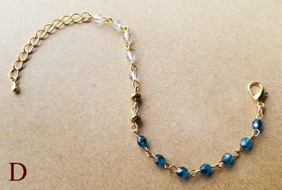 小粒チェコビーズのブレスレット(バリエーション有)