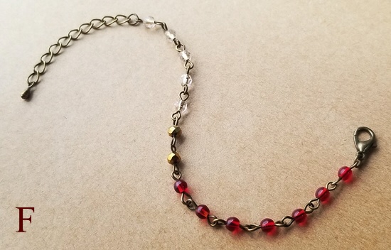 小粒チェコビーズのブレスレット(バリエーション有)