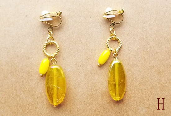 オーロラガラスのイヤリング(バリエーション有)