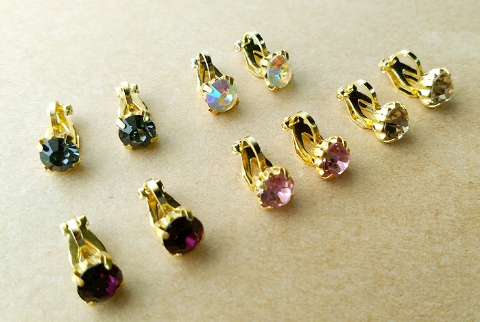 カラフルビジューのイヤリングセット（B）