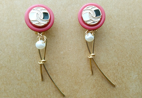 リメイクボタンのイヤリング（P）