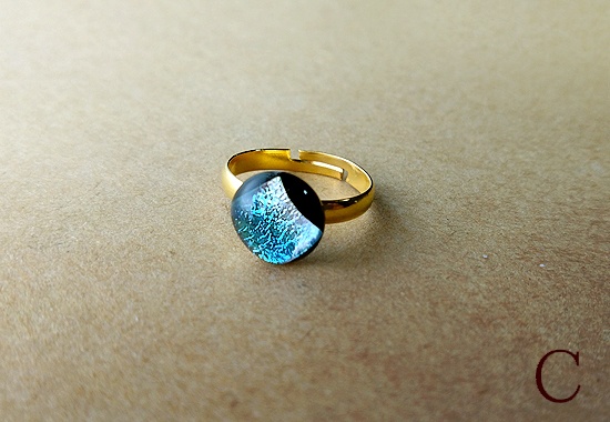 ダイクロガラスの指輪(バリエーション有)