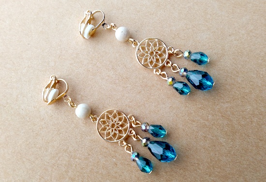 ドリームキャッチャーイヤリング(バリエーション有)