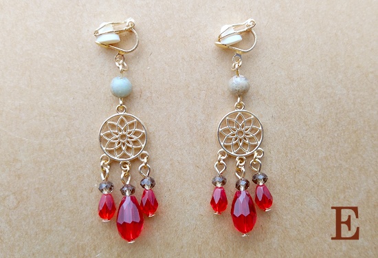 ドリームキャッチャーイヤリング(バリエーション有)