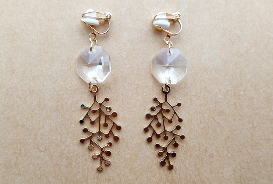 氷点下の枝イヤリング