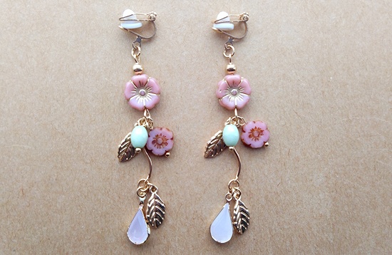 春庭のイヤリング（サクラ）