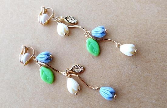 春風チューリップのイヤリング(バリエーション有)