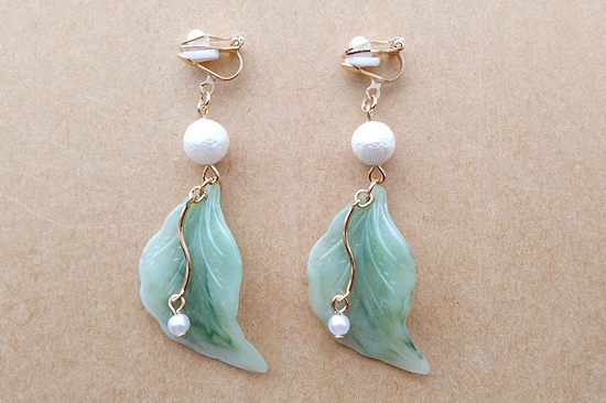 春色若葉のイヤリング