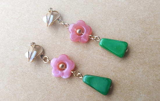 キャンディマーブルイヤリング(A)