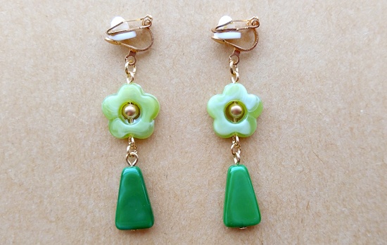 キャンディマーブルイヤリング（B）