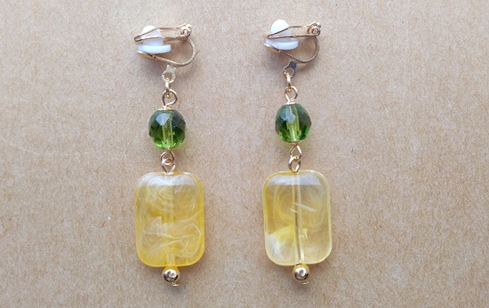 キャンディマーブルイヤリング（C）