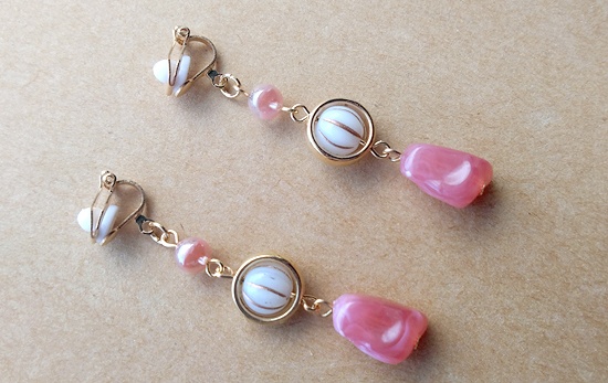 キャンディマーブルイヤリング(D)