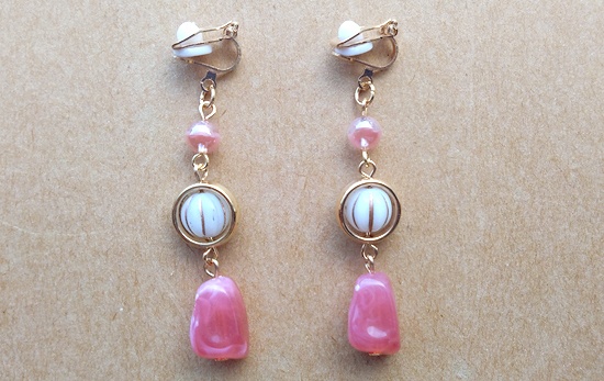 キャンディマーブルイヤリング（D）