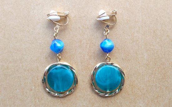 キャンディマーブルイヤリング（E）