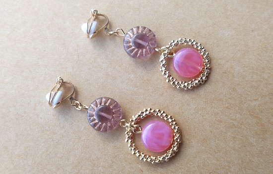 キャンディマーブルイヤリング(F)