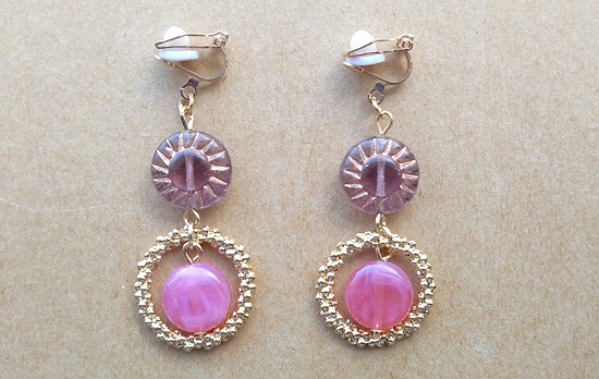 キャンディマーブルイヤリング（F）