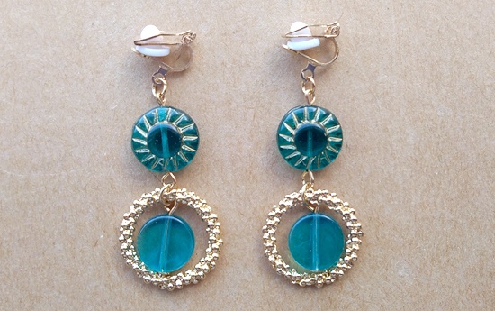 キャンディマーブルイヤリング（G）