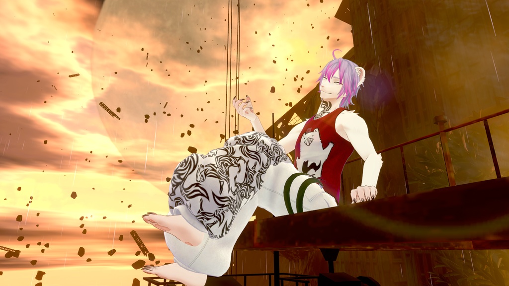 【Eter専用】イタチカナ ズボンテクスチャ【服】