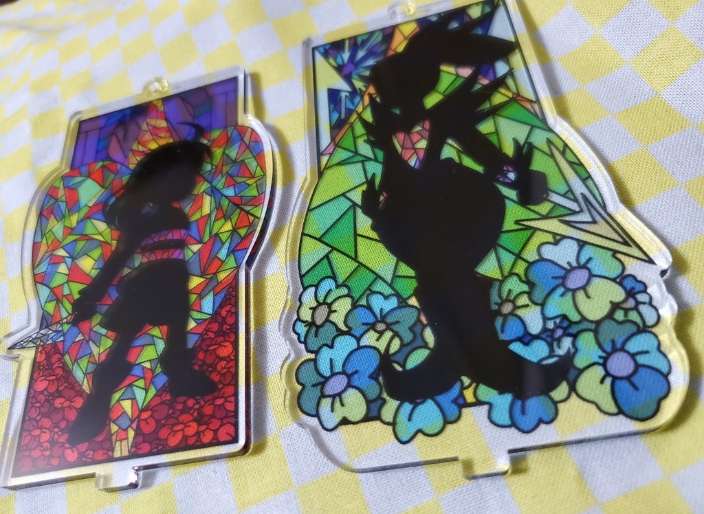 ニンゲン・アンダイン ステンドグラス風アクリルスタンドキーホルダー