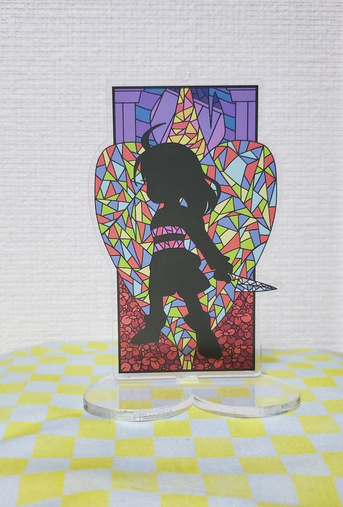 ニンゲン・アンダイン ステンドグラス風アクリルスタンドキーホルダー