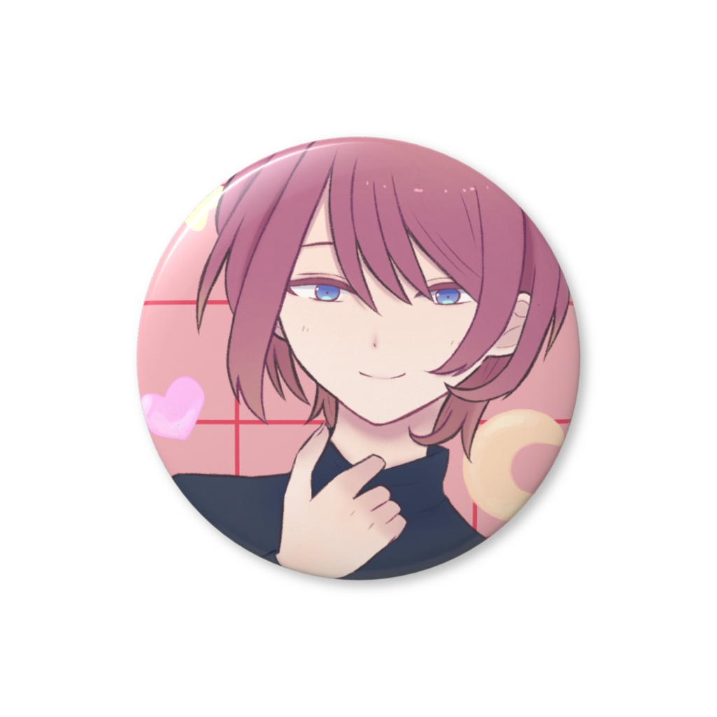 【特典付】Stealth×Morse,Lovebrain 缶バッジ 月町(お礼画像+メッセージカード風画像付)