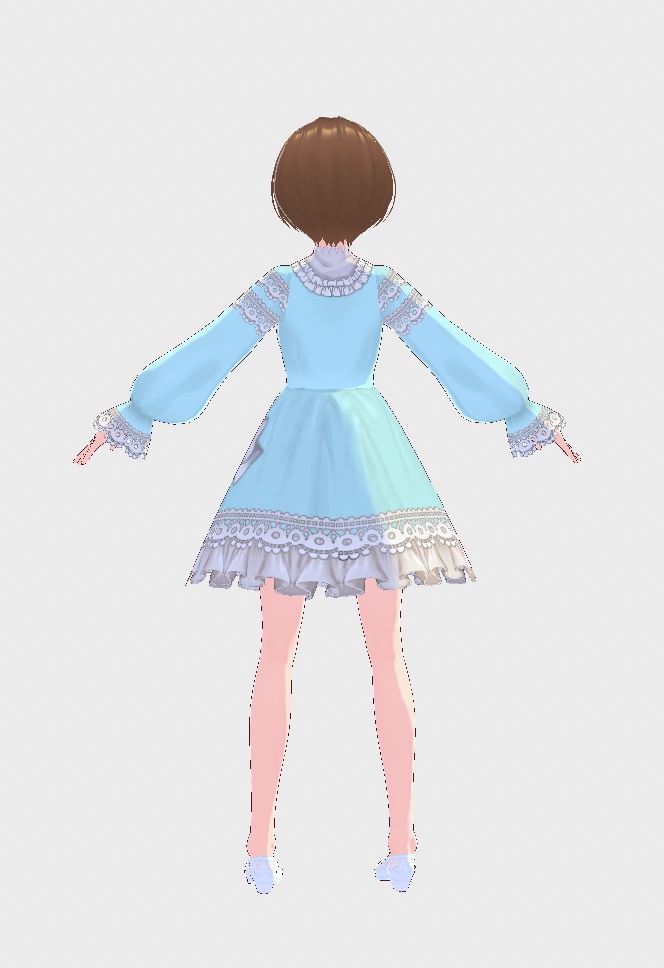 【無料版/支援版】VRoid正式版「リボンドレス02」