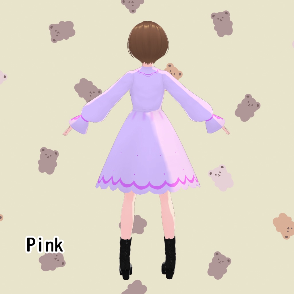 【無料版/支援版】VRoid正式版「ワンピースドレス」