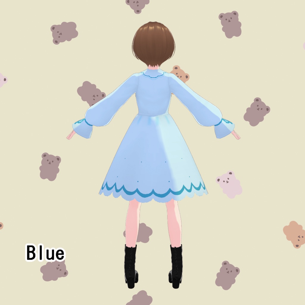 【無料版/支援版】VRoid正式版「ワンピースドレス」