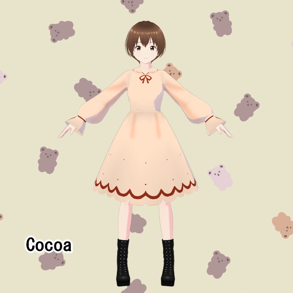 【無料版/支援版】VRoid正式版「ワンピースドレス」