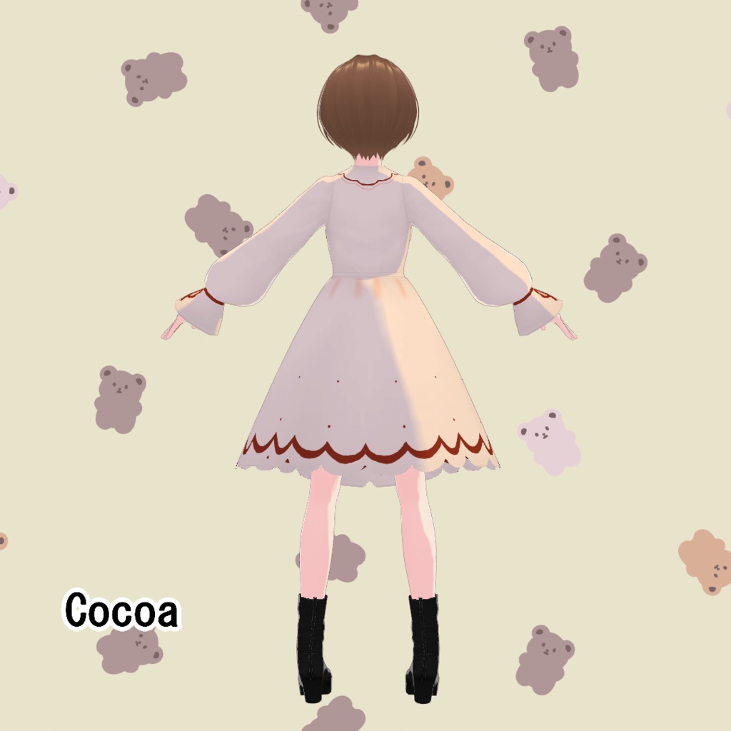 【無料版/支援版】VRoid正式版「ワンピースドレス」