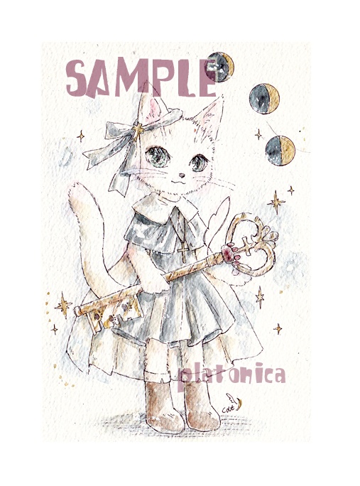 *原画*創作『祝福の鍵』猫