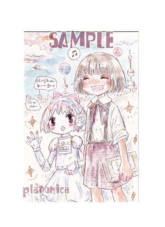 *原画(4枚)*創作『22世紀に会いましょう☽』／『東方』レミリア、他