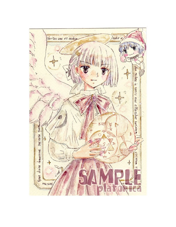 *原画(2枚)*『東方』サグメちゃんで光の形而上学へ☽&ドレミ♪