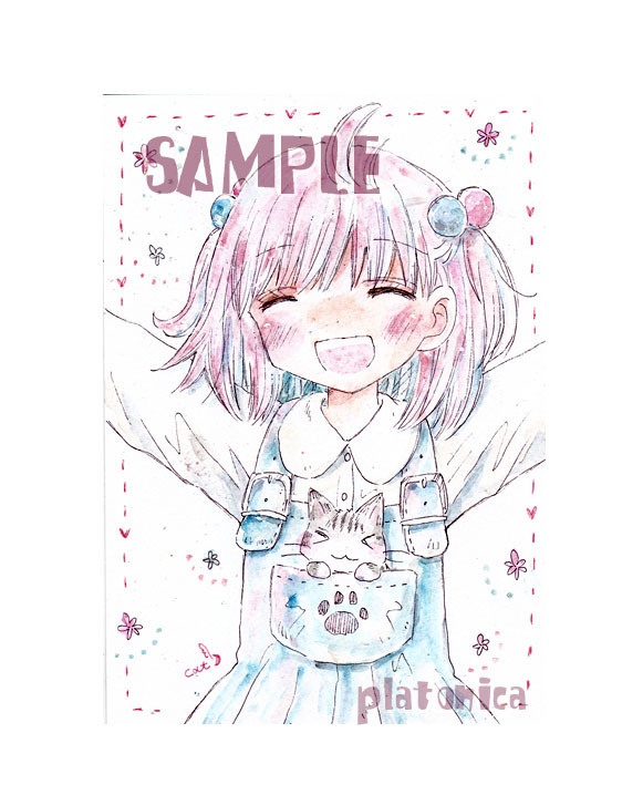 *原画*創作『春をお届けです☽』
