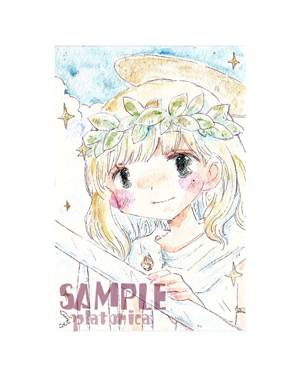 *原画(5枚)*創作『天使の梯子☽』/『東方』サグメちゃん☽、他